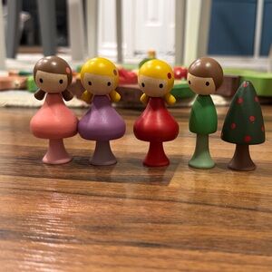 Colorful Wooden Doll Set